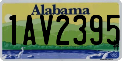 AL license plate 1AV2395