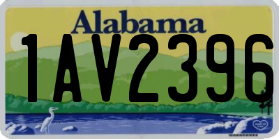 AL license plate 1AV2396