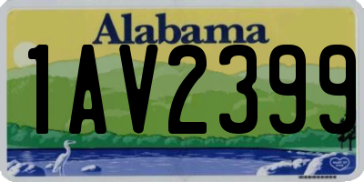 AL license plate 1AV2399