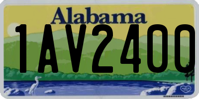 AL license plate 1AV2400