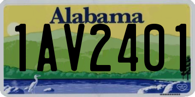AL license plate 1AV2401