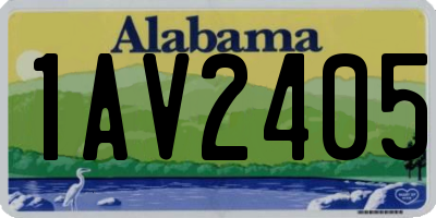 AL license plate 1AV2405
