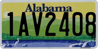 AL license plate 1AV2408