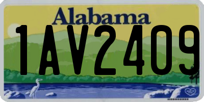 AL license plate 1AV2409
