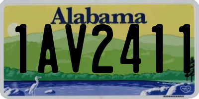 AL license plate 1AV2411