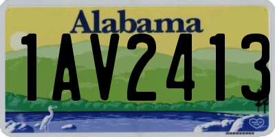 AL license plate 1AV2413