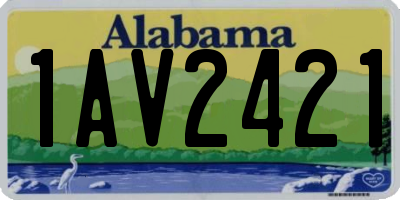 AL license plate 1AV2421
