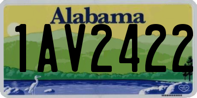 AL license plate 1AV2422