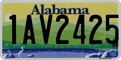 AL license plate 1AV2425