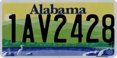 AL license plate 1AV2428
