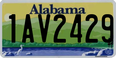 AL license plate 1AV2429