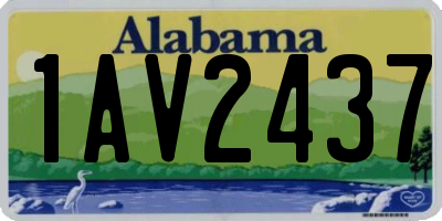 AL license plate 1AV2437