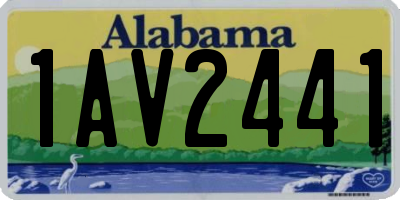 AL license plate 1AV2441