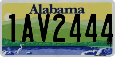 AL license plate 1AV2444