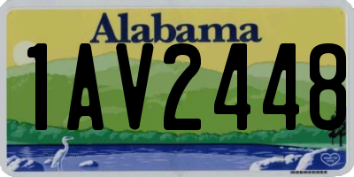 AL license plate 1AV2448
