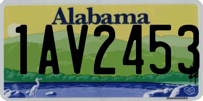 AL license plate 1AV2453