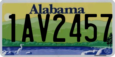 AL license plate 1AV2457