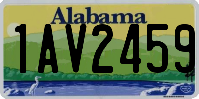 AL license plate 1AV2459