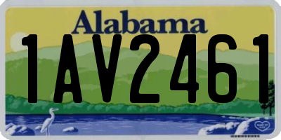 AL license plate 1AV2461