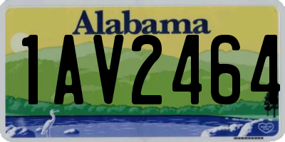 AL license plate 1AV2464