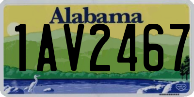 AL license plate 1AV2467