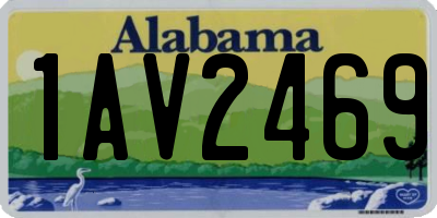 AL license plate 1AV2469