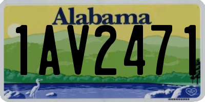 AL license plate 1AV2471