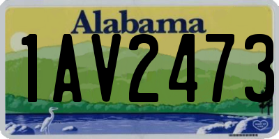 AL license plate 1AV2473