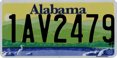 AL license plate 1AV2479