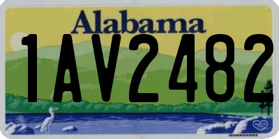 AL license plate 1AV2482