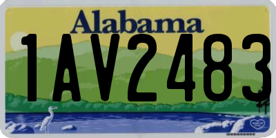 AL license plate 1AV2483