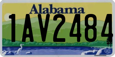 AL license plate 1AV2484