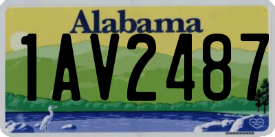 AL license plate 1AV2487