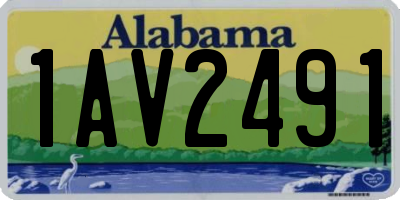 AL license plate 1AV2491