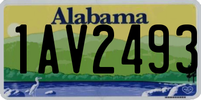 AL license plate 1AV2493