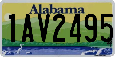 AL license plate 1AV2495