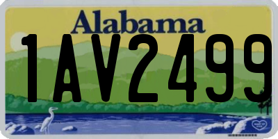 AL license plate 1AV2499
