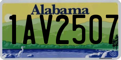 AL license plate 1AV2507