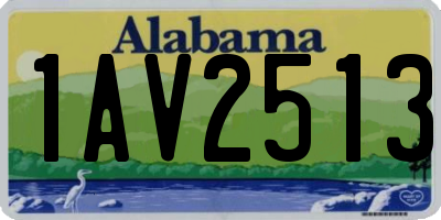 AL license plate 1AV2513