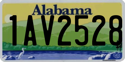 AL license plate 1AV2528