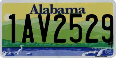 AL license plate 1AV2529
