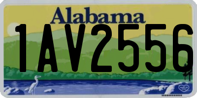 AL license plate 1AV2556