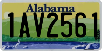 AL license plate 1AV2561