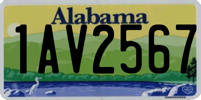 AL license plate 1AV2567