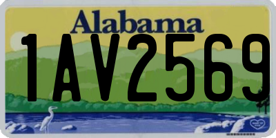 AL license plate 1AV2569