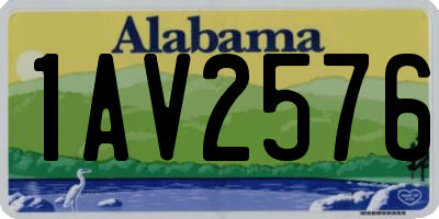 AL license plate 1AV2576