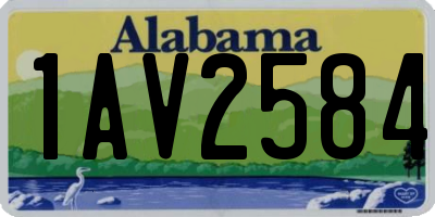 AL license plate 1AV2584