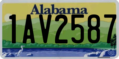 AL license plate 1AV2587