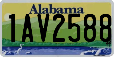 AL license plate 1AV2588