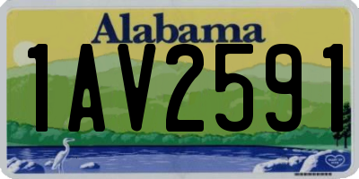 AL license plate 1AV2591